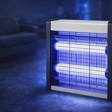 Insektenvernichter elektrisch – Mückenlampe mit UV-Licht – Mückenfalle & Fliegenfalle für effektive Mückenabwehr gegen Insekten (Eckig)