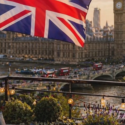 England-Flagge 90x150 cm – EM 2028 Europameisterschaft Fahne Fanartikel aus strapazierfähigem Polyester mit Metallösen