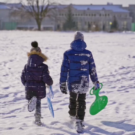 2X Porrutscher - Schlitten Bob in blau & rot - für Kinder zum Porutschen & Schlittenfahren