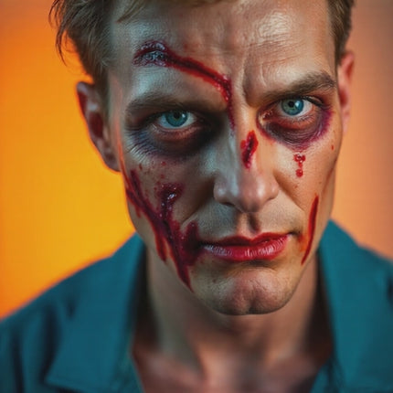 15 ml Blut mit Wundschorf - abwaschbar & täuschend echt - &Kunstblut zum Schminken - Fake Blood Verkleiden - Halloween & Fasching