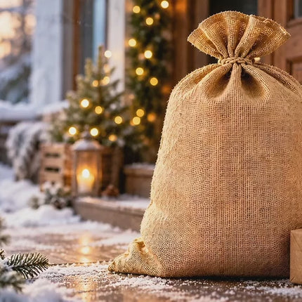 Jutesack XXL 112 × 70 cm – Pflanzenabdeckung und Geschenksack