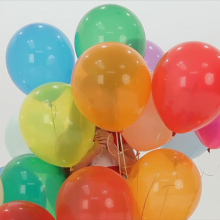 50x Luftballons Silvester Mix gold & schwarz - 100 % Bio - für Deko & Party
