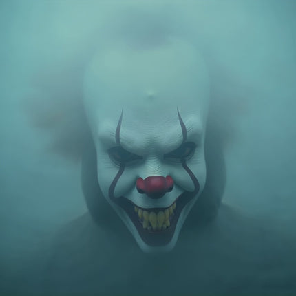 Horror Clown Maske als Kostüm Accessoire für Damen & Herren, Kinder & Erwachsene an Halloween & Fasching & Karneval