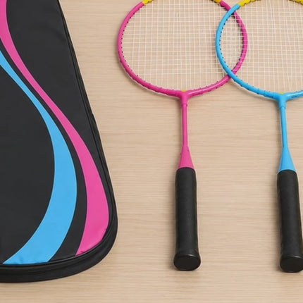 Badminton-Set für Kinder – 2 Schläger, Badmintonball und Tragetasche für Garten, Strand und Freizeit