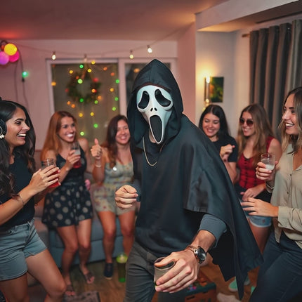 Scream Maske Kostümmaske - für Herren & Damen als Kostüm für Halloween