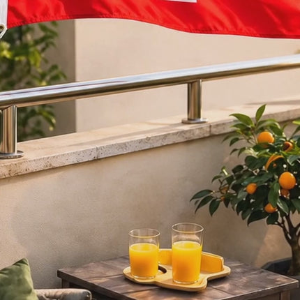 Schweiz-Flagge 90x150 cm – EM 2028 Fahne Fanartikel aus strapazierfähigem Polyester mit Metallösen für Europameisterschaft