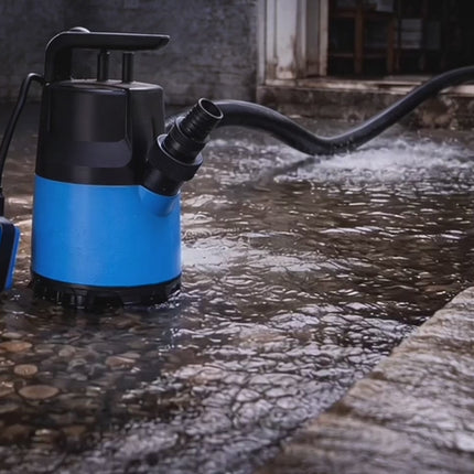 Schmutzwasser-Tauchpumpe, 400 W, 7.500 l/h – 5 m Förderhöhe, 4 m Tauchtiefe, 10 m Kabel und Schwimmerschalter