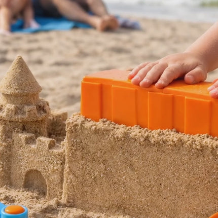 Sandspielzeug-Set für Kinder – Sandkastenspielzeug mit Sandförmchen, Schaufel, Rechen & Sieben für Jungen & Mädchen (4 teilig)