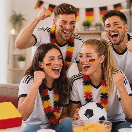 Schminkstift Deutschland Fan schwarz, rot, gelb (Gold), als Deko, Dekoration, Partydeko für Fußball EM 2028