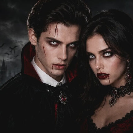 Weiße Farbige & Geprüfte Kontaktlinsen - Gruselige Tageslinsen für Halloween & Fasching - ohne Stärke - Vampir & Dracula (weiß, 1 Paar / 2 Stück)
