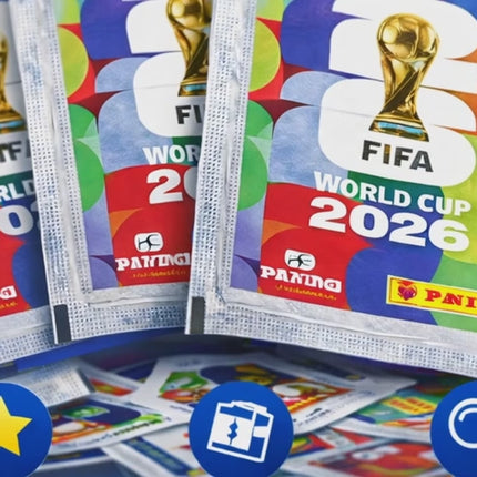 XXL WM 2026 Sammelset – inkl. Panini Stickeralbum, passenden Stickern, Spielplan und Deutschland Blumenkette