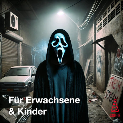 FASCHINFEVER LED Purge Maske blau/rot mix - Kostümmaske steuerbar für Halloween, Fasching & Karneval als Kostüm für Herren & Damen (Kopie)